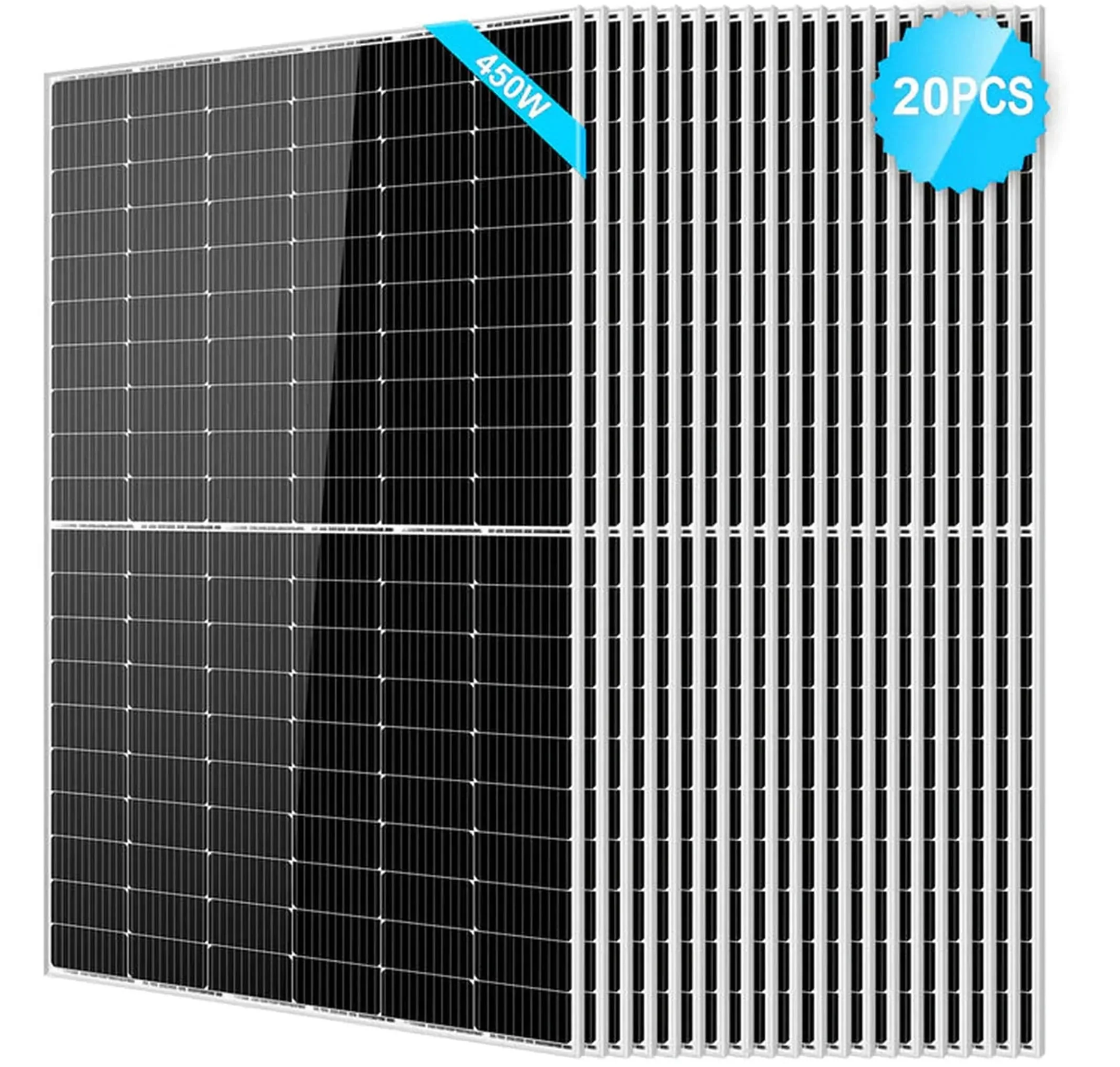 SunGoldPower Solar Panel | 450W Monocrystalline PERC | UL61730 | 20-Pack