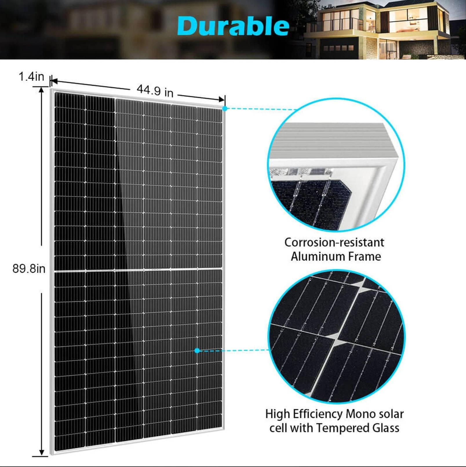 SunGoldPower Solar Panel | 550W Monocrystalline | 10-Pack