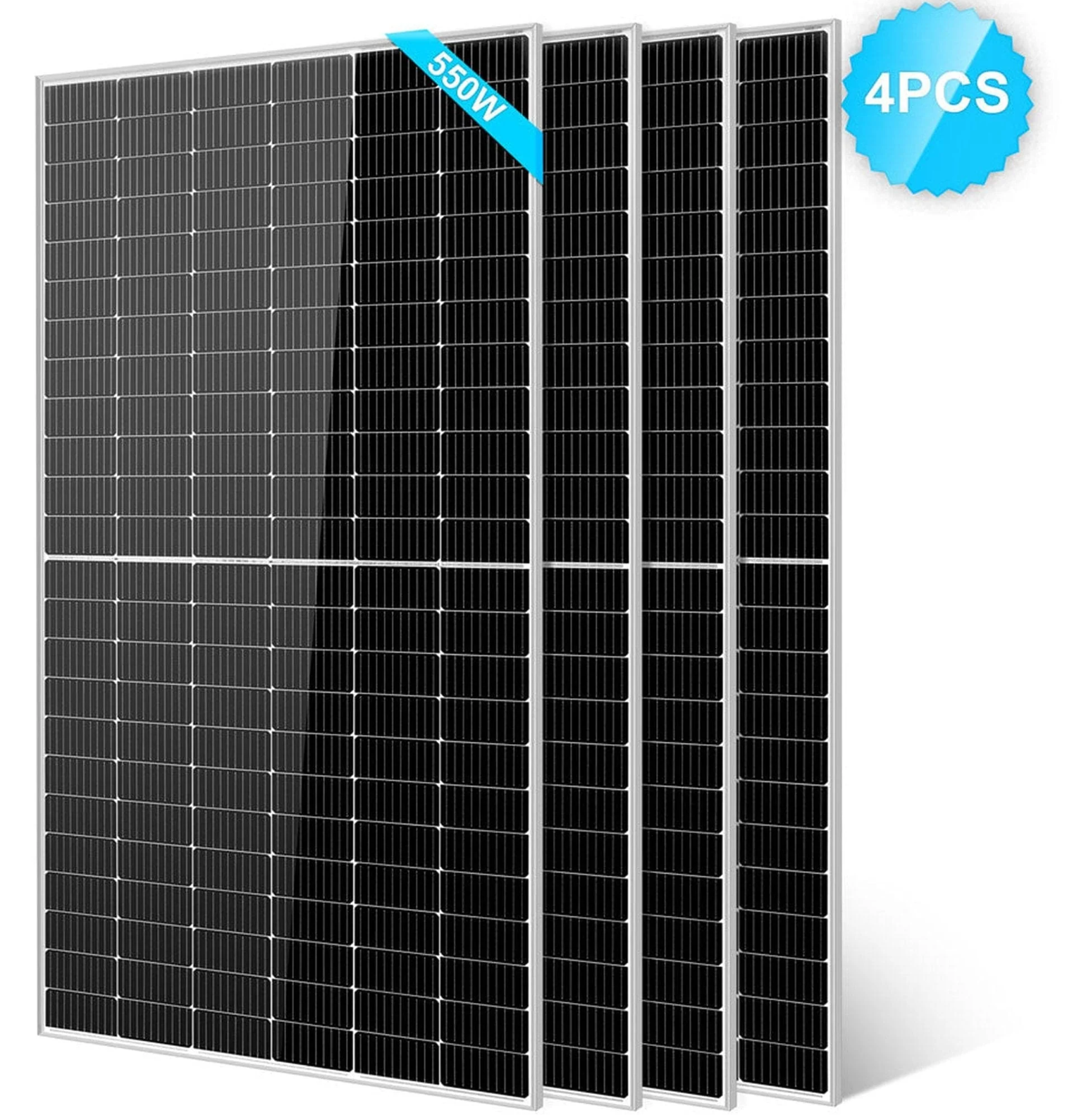 SunGoldPower Solar Panel | 550W Monocrystalline | 4-Pack
