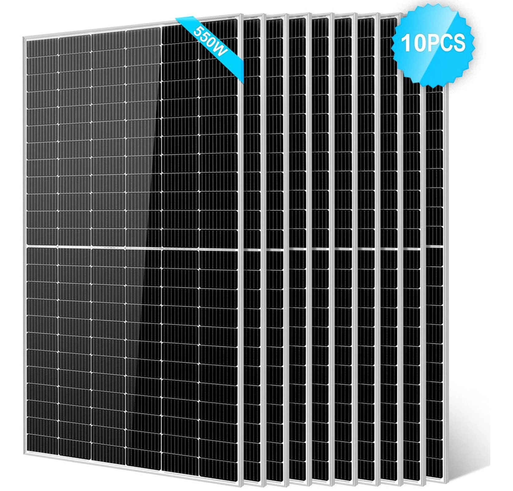 SunGoldPower Solar Panel | 550W Monocrystalline | 10-Pack
