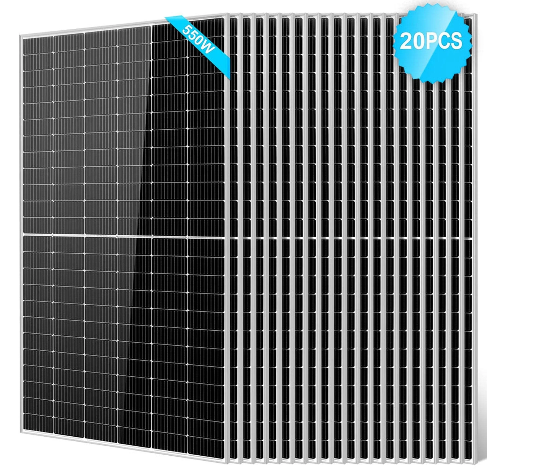 SunGoldPower Solar Panel | 550W Monocrystalline | 20-Pack