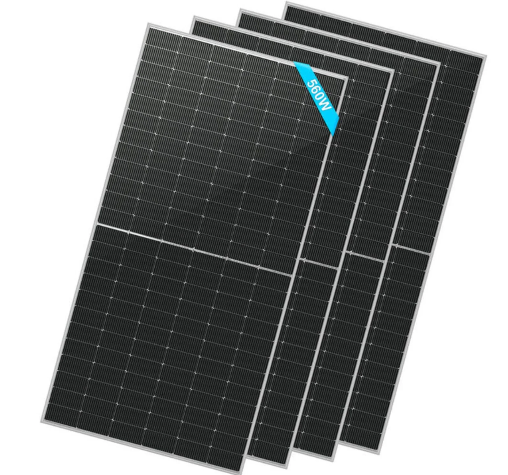 SunGoldPower Solar Panel | 560W Bifacial N-Type Monocrystalline | 4-Pack