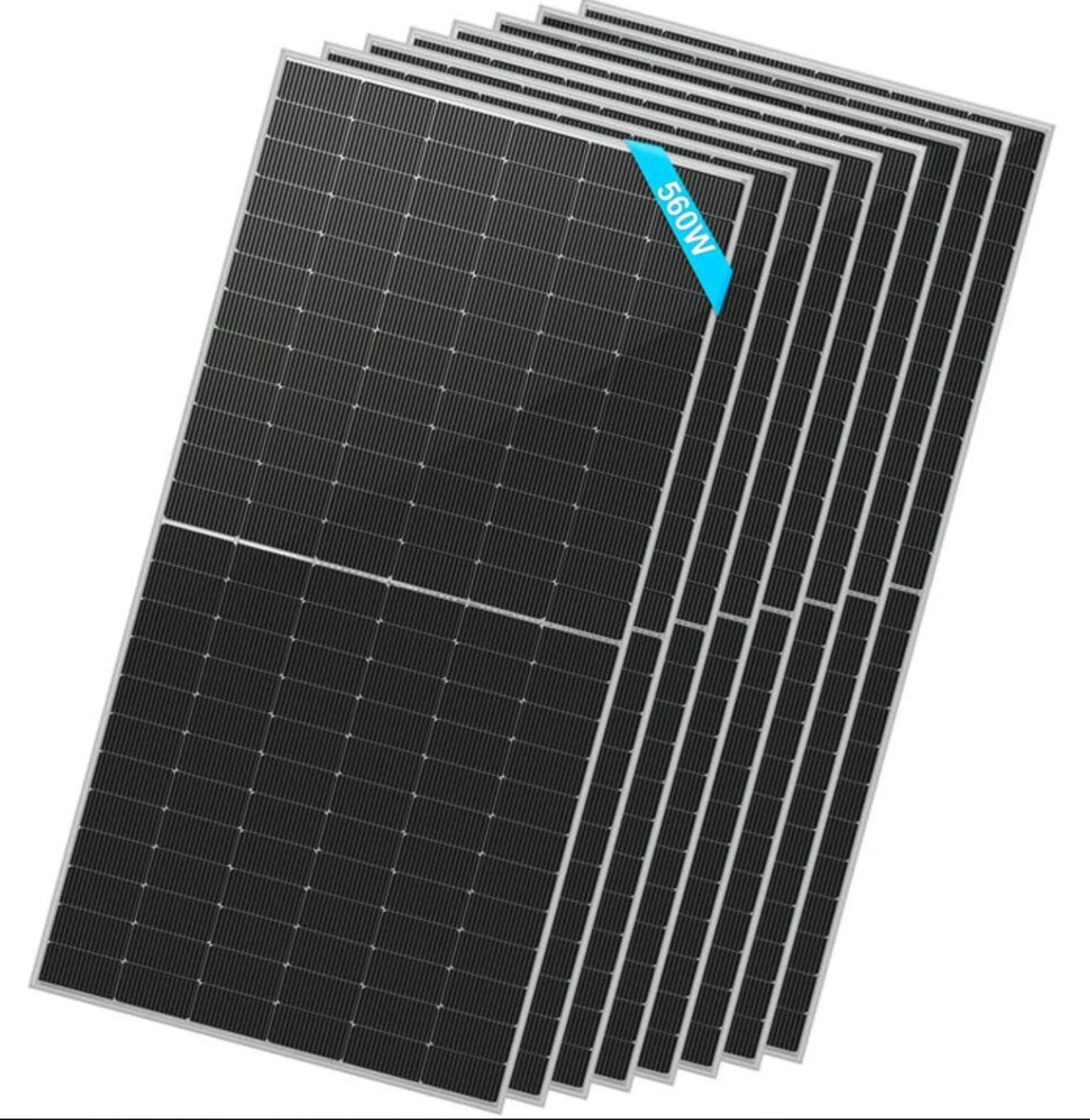 SunGoldPower Solar Panel | 560W Bifacial N-Type Monocrystalline | 8-Pack