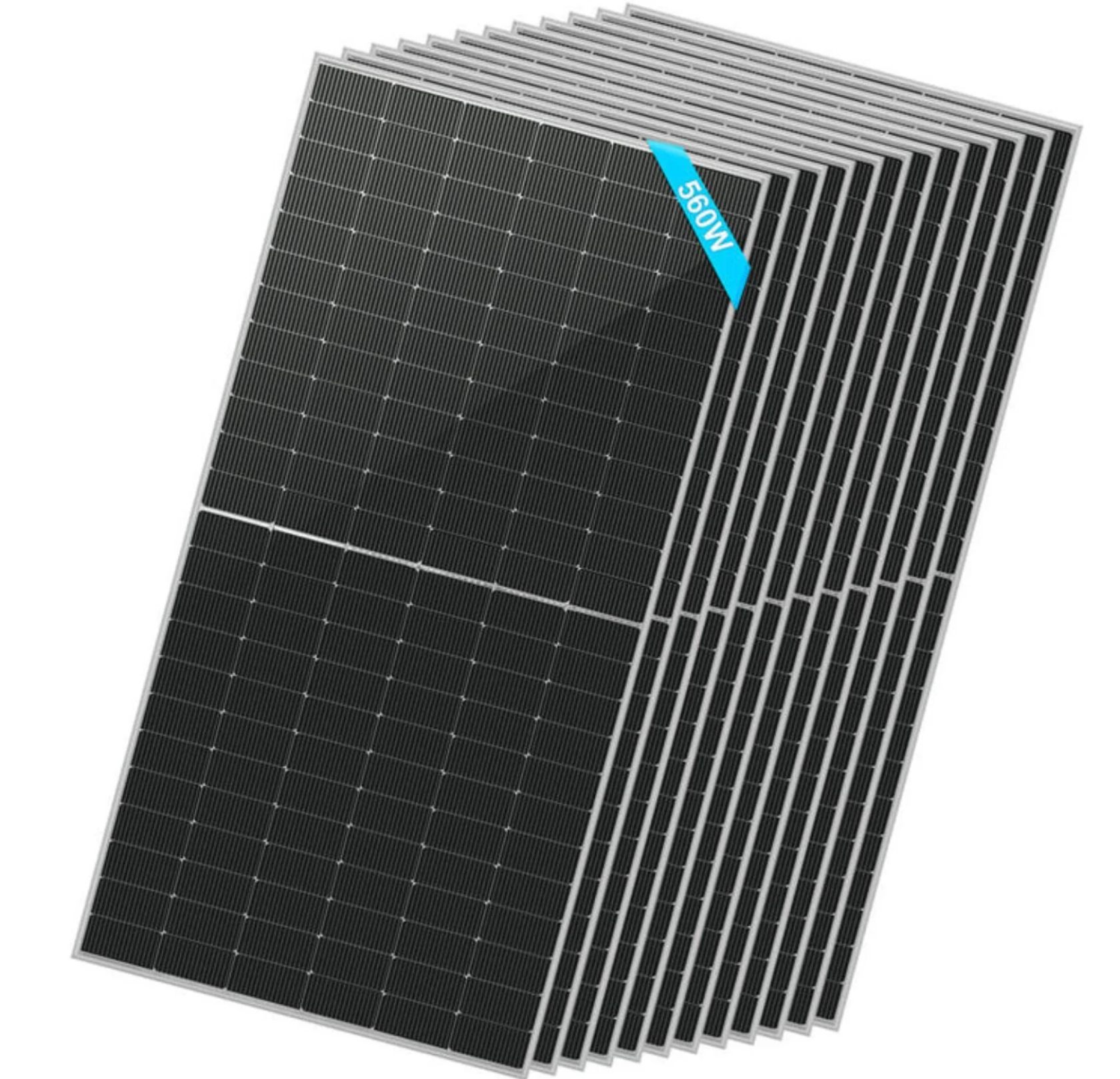 SunGoldPower Solar Panel | 560W Bifacial N-Type Monocrystalline | 10-Pack
