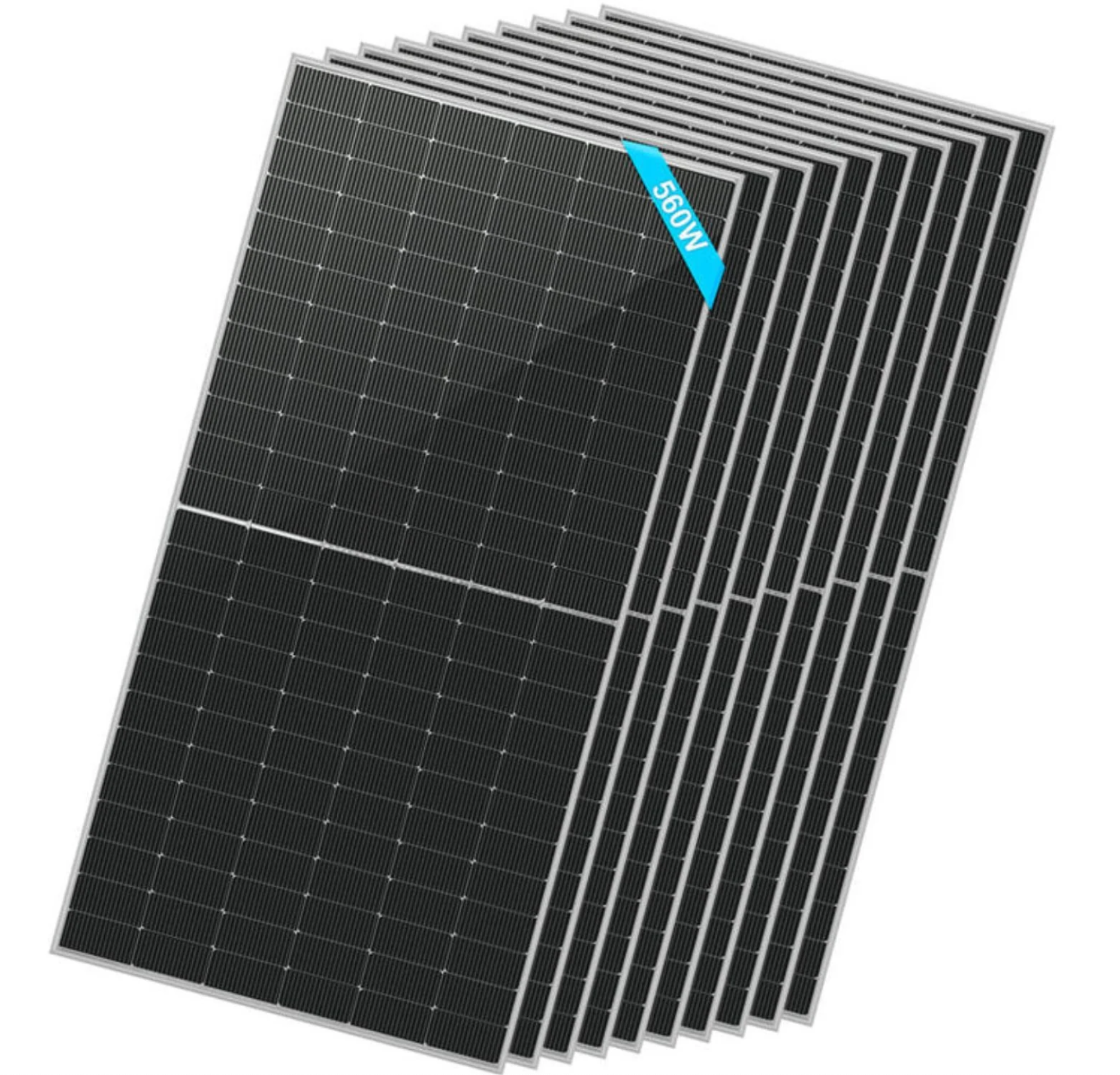 SunGoldPower Solar Panel | 560W Bifacial N-Type Monocrystalline | 12-Pack