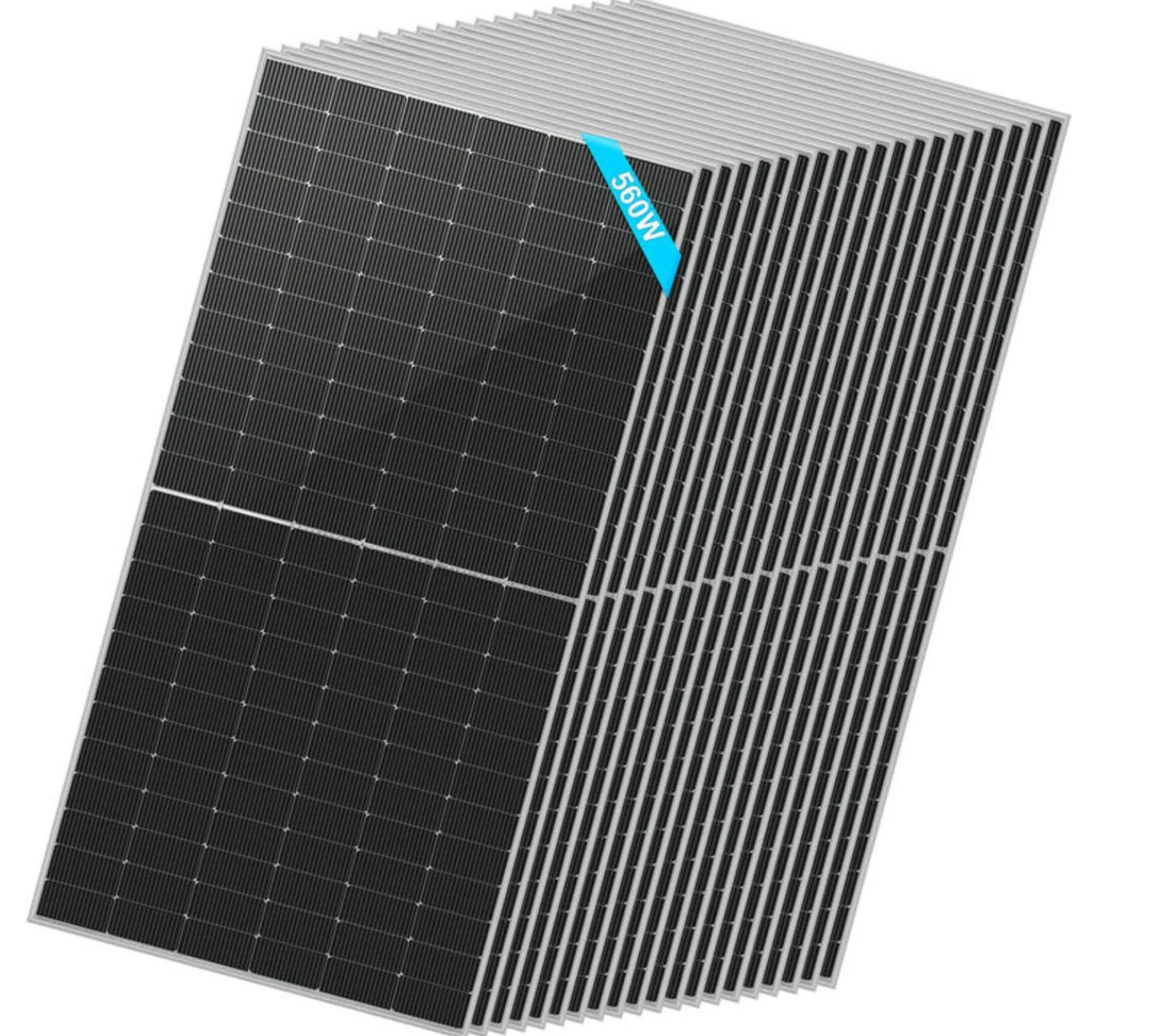 SunGoldPower Solar Panel | 560W Bifacial N-Type Monocrystalline | 20-Pack
