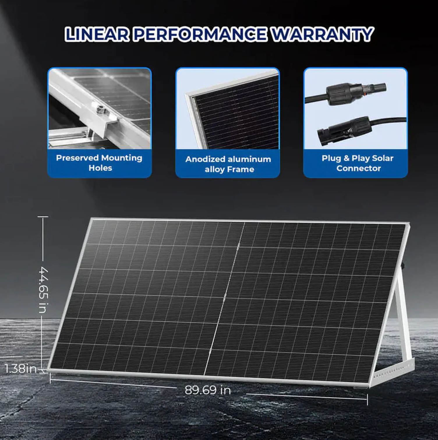 SunGoldPower Solar Panel | 590W Bifacial N-Type Monocrystalline | UL61730 | 31-Pack