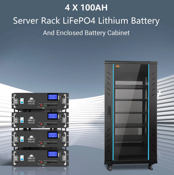 SunGoldPower Hybrid Solar Kit | 11.4kW 48V Split-Phase | 20.48kWh Battery | 450W Panels (16-Pack)