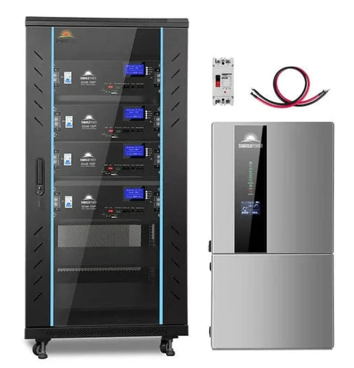 SunGoldPower Hybrid Solar Kit | 11.4kW 48V Split-Phase | 20.48kWh Battery