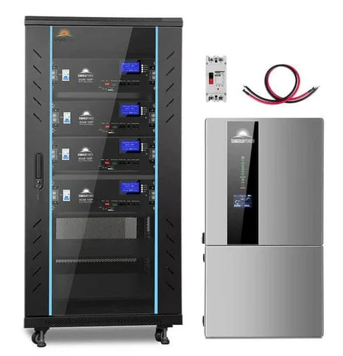 SunGoldPower Hybrid Solar Kit | 11.4kW 48V Split-Phase | 20.48kWh Battery