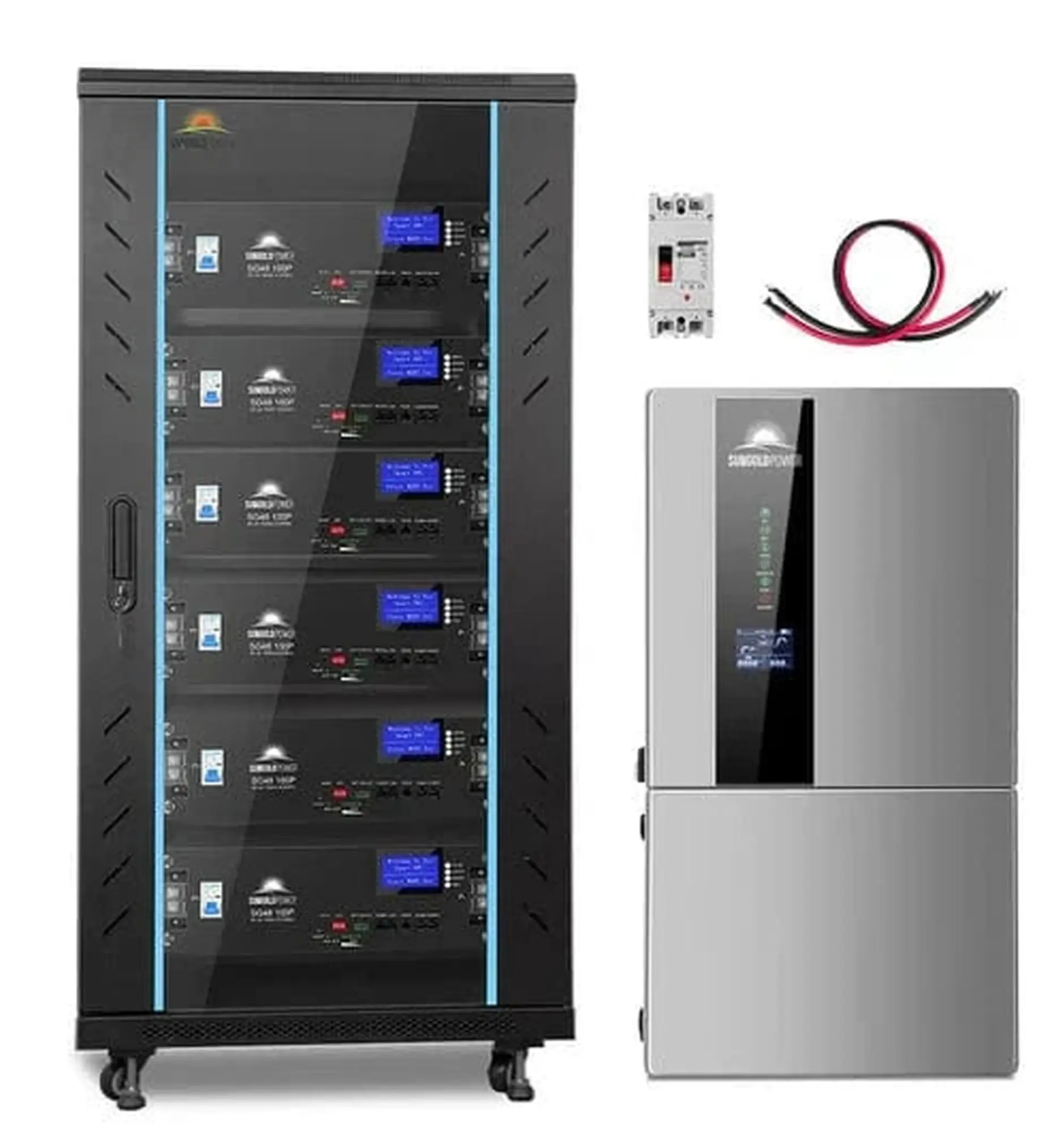 SunGoldPower Hybrid Solar Kit | 11.4kW 48V Split-Phase | 30.72kWh Battery