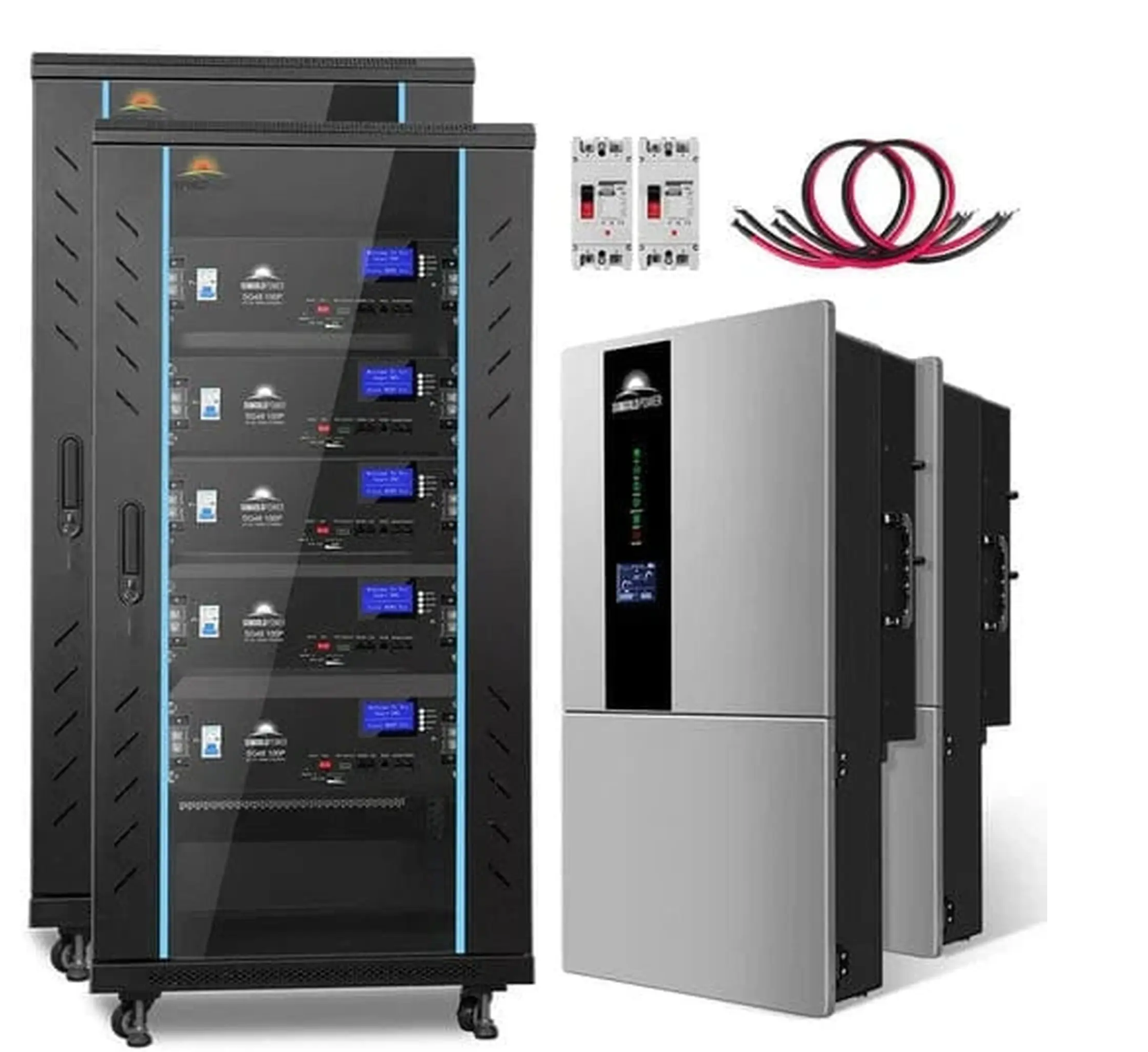 SunGoldPower Hybrid Solar Kit | 11.4kW 48V Split-Phase | 51.2kWh Battery