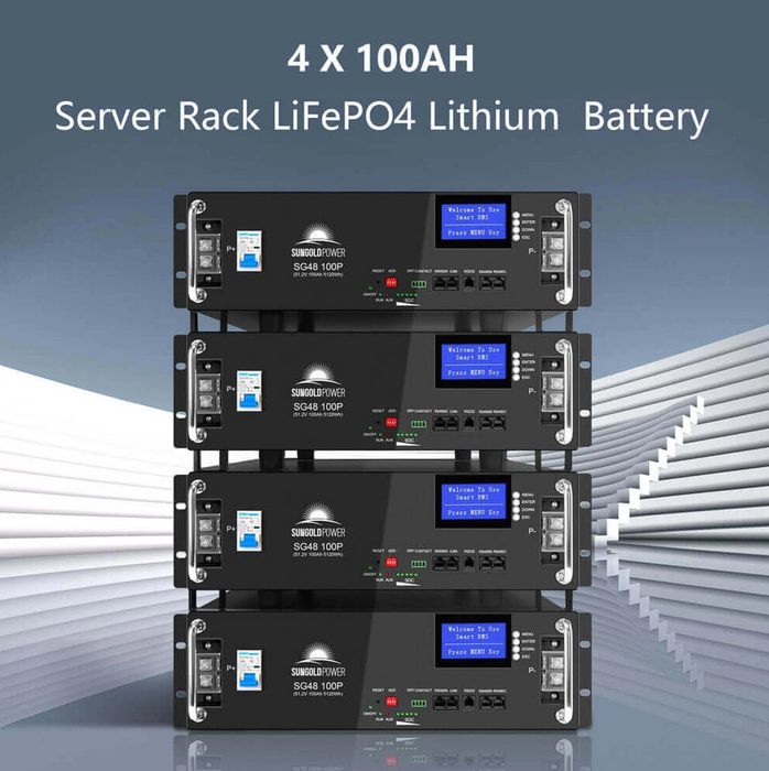 SunGoldPower Off-Grid Solar Kit | 12kW 48V Split-Phase 120/240V | 25.6kWh LiFePO₄ Battery | 415W Panels (12-Pack)