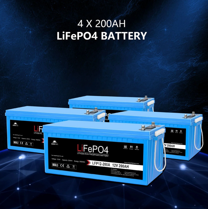 SunGoldPower Off-Grid Solar Kit | 8kW 48V Split-Phase 120/240V | 10.24kWh Lithium Battery | 5.4kW Solar Panels