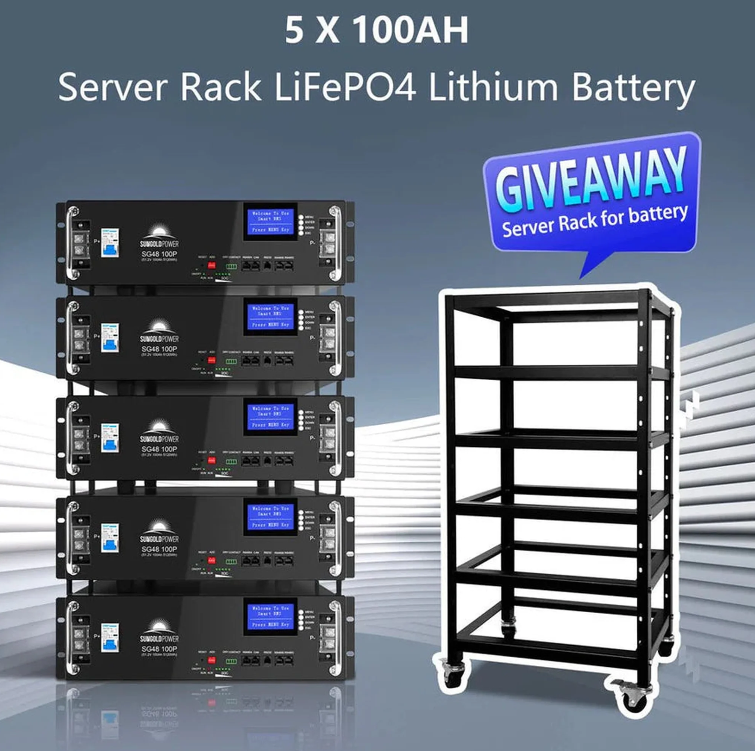 SunGoldPower Off-Grid Solar Kit | 10kW 48V Split-Phase 120/240V | 25.6kWh Lithium Battery | 550W Panels (12-Pack)