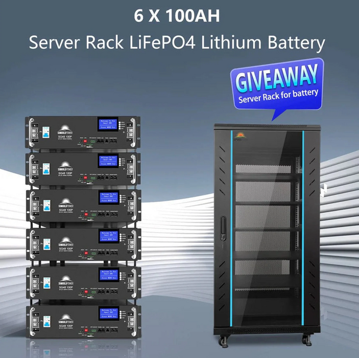 SunGoldPower Off-Grid Solar Kit | 20kW 48V Split-Phase 120/240V | 30.72kWh LiFePO₄ Battery | 450W Panels (32-Pack)