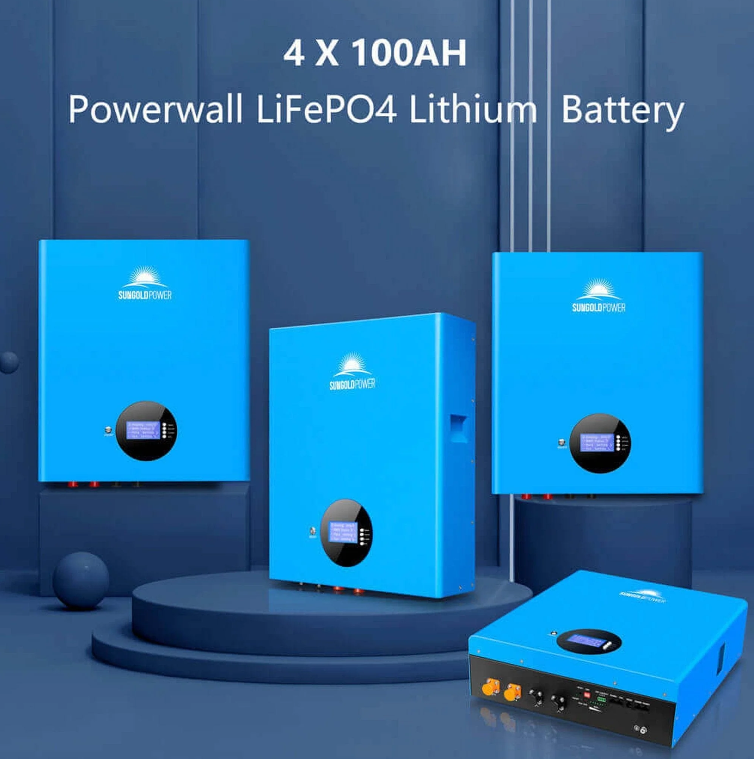 SunGoldPower Off-Grid Solar Kit | 10kW 48V Split-Phase 120/240V | 20.48kWh Powerwall Lithium Battery | 415W Panels (12-Pack)