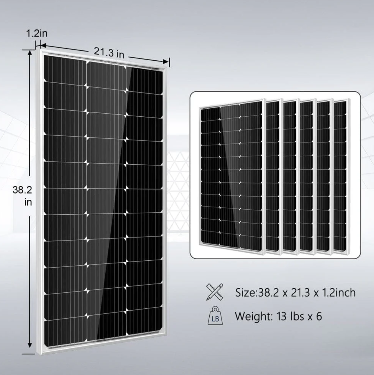 SunGoldPower Off-Grid Solar Kit | 3000W 12V 120V Output | 2×100Ah LiFePO₄ Batteries | 600W Solar Panels