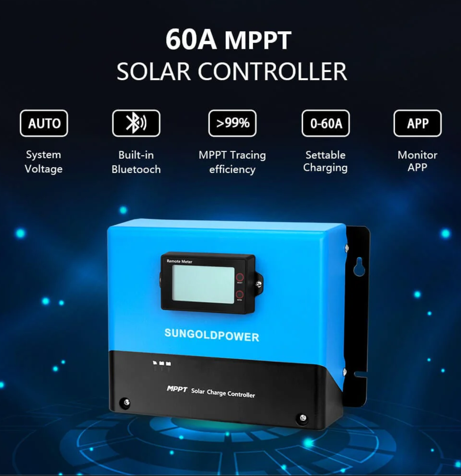 SunGoldPower Off-Grid Solar Kit | 3000W 12V 120V Output | 2×100Ah LiFePO₄ Batteries | 600W Solar Panels