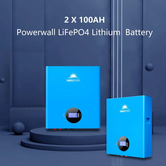 SunGoldPower Off-Grid Solar Kit | 5kW 48V 120V Output | 10.24kWh Powerwall Lithium Battery | 370W Panels (6-Pack)