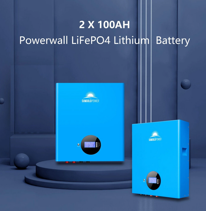 SunGoldPower Off-Grid Solar Kit | 6.5kW 48V Split-Phase 120/240V | 10.24kWh Powerwall Lithium Battery | 370W Panels (6-Pack)