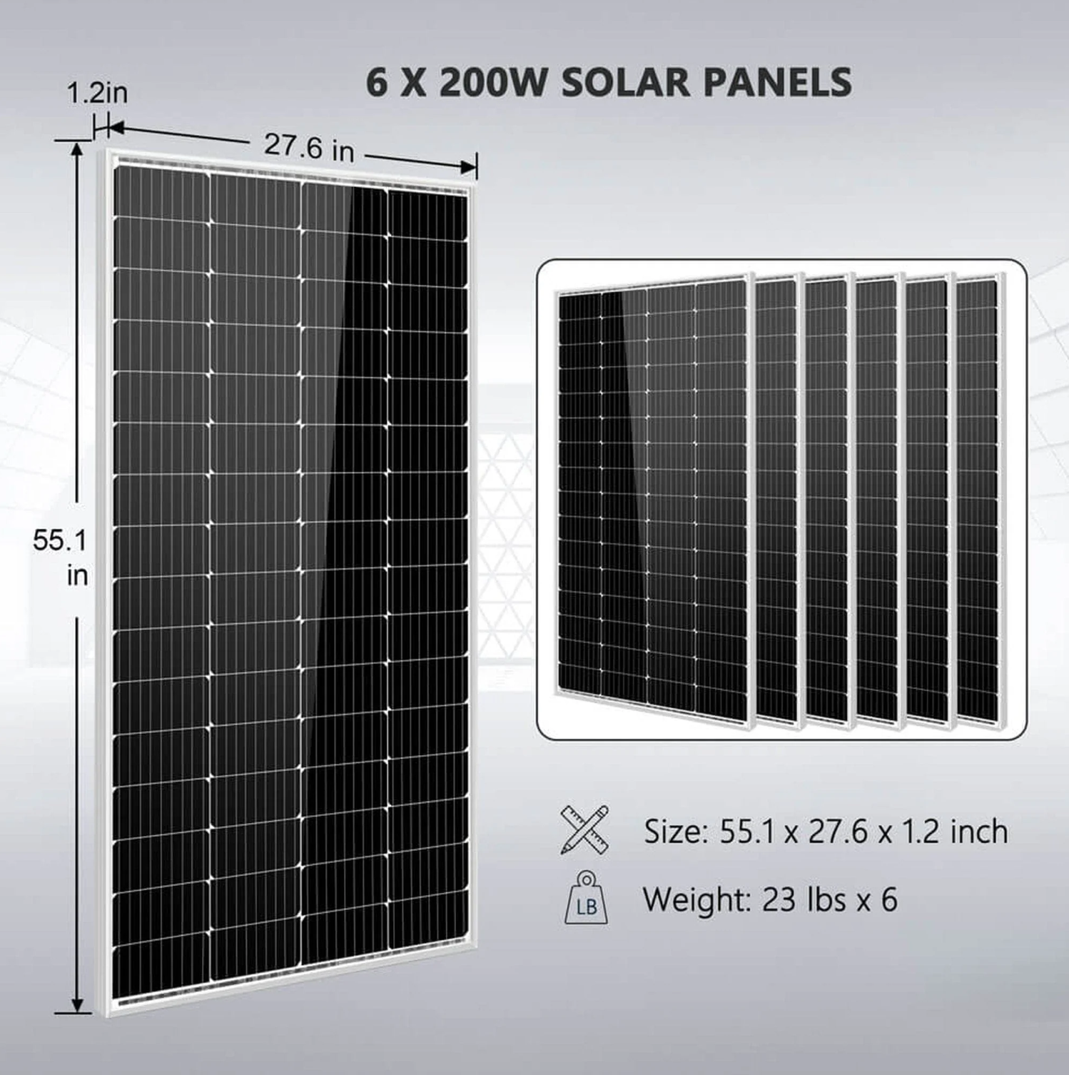 SunGoldPower Off-Grid Solar Kit | 4kW 12V Split-Phase 120/240V | LiFePO₄ Battery | 1200W Solar Panels