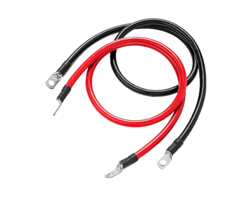 BigBattery 2AWG 3-Foot Ring to Ring Battery Cable (Black & Red)