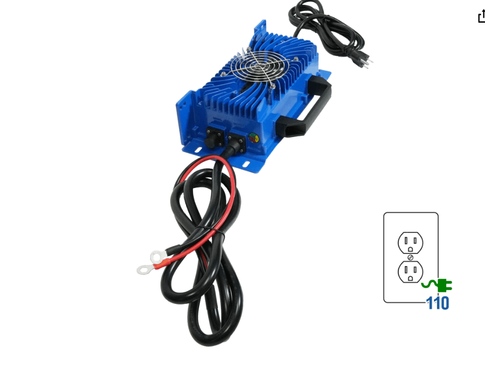 BigBattery 36V 25A Charger with Ring Terminals (43.2V DC)