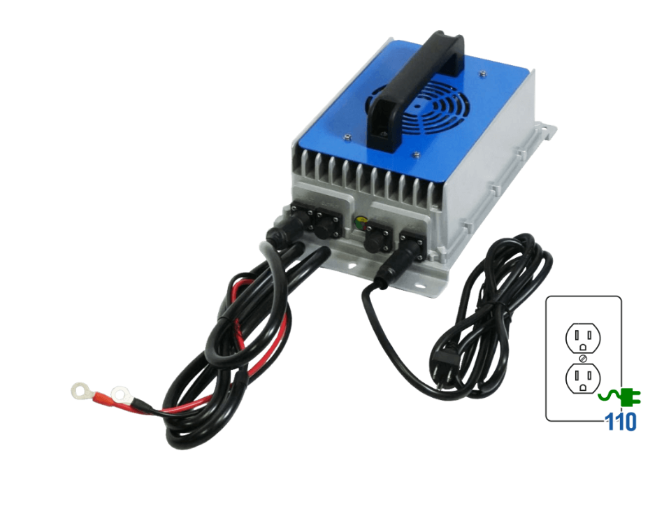 BigBattery 72V 15A Charger with Ring Terminals (86.4V DC)