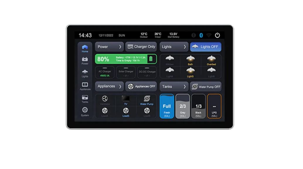 Victron Energy 12V 800Ah RV HUSKY2-Victron-LINKS2 Control System