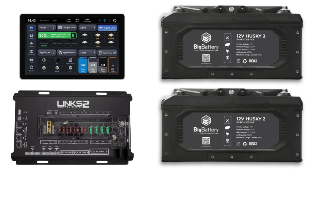 Victron Energy 12V 2x HUSKY2 RV LINKS2 Control System