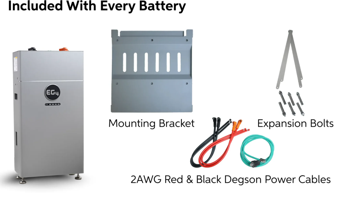 EG4-WallMount Indoor Battery ESS | 48V 314Ah | 16kWh | UL9540 | EG4 FlexBOSS21 Hybrid Inverter