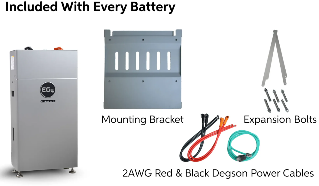 EG4-WallMount Indoor Battery ESS | 48V 314Ah | 16kWh | EG4 FlexBOSS18 Hybrid Inverter