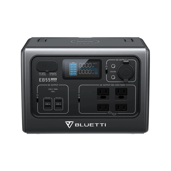 Bluetti EB55 Portable Power Station | 537Wh | 1400W | 200W Solar Input
