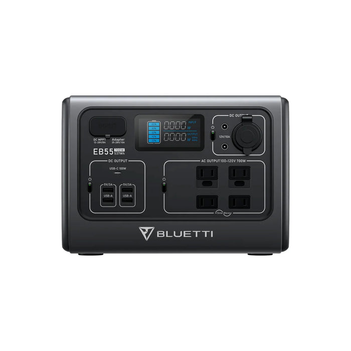 Bluetti EB55 Portable Power Station | 537Wh | 1400W | 200W Solar Input