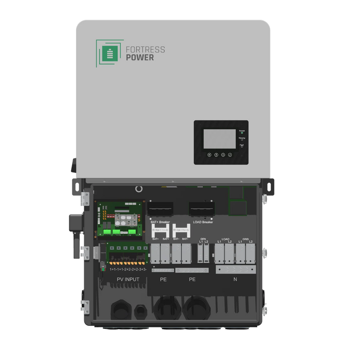 Fortress Power Envy Duo 21 Inverter | 25kW PV Input | 12kW Continuous Output | Dual-Phase Compatible