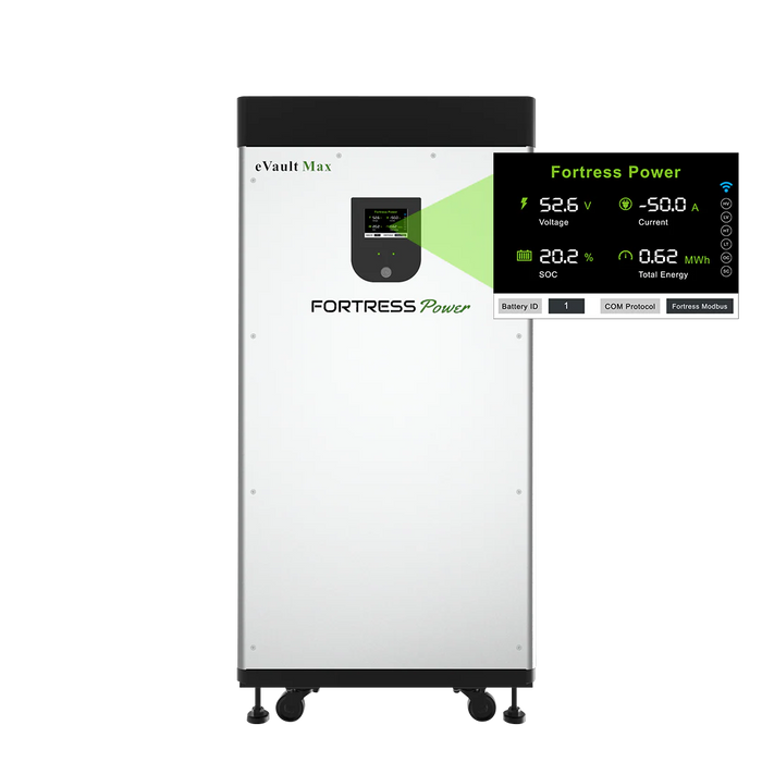 Fortress Power eVault MAX 18.5kWh Battery | Scalable to 370kWh | 8,000+ Cycles | Whole-Home &amp; Light Commercial